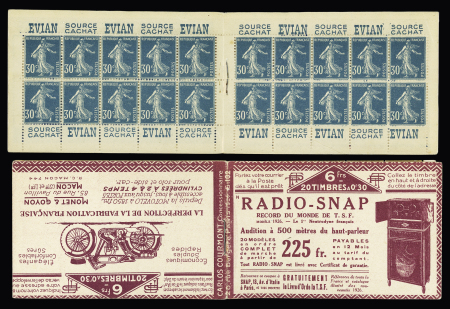 4 carnets : n°192 C3 (S96) - n°192 C1 (S89) - n°192 C3 (S91) - n°192 C2 (S102 - couv moto Monet et Goyon - Radio Snap). TB. Cote 1240€