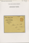 3 lettres : n°158 OBL Meaux (11.7.21 - utilisation anticipée car le timbre a été émis le 15 juillet) - n°158 + 140 + 159 + 161, 2 pièces OBL Maiche Doubs sur lettre chargée du second échelon de poids frontalier