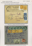 6 plis divers AFF avec des n°137 ou 158 de carnet dont n°140 + 158 en paires OBL CAD pneu ondulé "Paris 98 Bourse N" (1922) et un bloc de 10 de carnet du n°137 OBL CAD "C Paris C affranchissements" (1920). TB