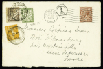 GB - N°141 OBL Putney (1925) sur lettre pour la France avec taxation de fortune n°158, 5c orange + timbres-taxe n°29 + 31. TB