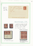 Ensemble spécialisé sur le 10c Semeuse camée rouge : paraoblitérés, millésimes, lettres (dont n°138 perforés "B.A") sur lettre à en-tête "La Buire Automobiles", roulettes sur raccords, entiers postaux, carnet A
