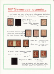 Ensemble spécialisé sur le 10c Semeuse camée rouge : paraoblitérés, millésimes, lettres (dont n°138 perforés "B.A") sur lettre à en-tête "La Buire Automobiles", roulettes sur raccords, entiers postaux, carnet A