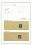 Ensemble spécialisé sur le 10c Semeuse camée rouge : paraoblitérés, millésimes, lettres (dont n°138 perforés "B.A") sur lettre à en-tête "La Buire Automobiles", roulettes sur raccords, entiers postaux, carnet A