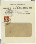 Ensemble spécialisé sur le 10c Semeuse camée rouge : paraoblitérés, millésimes, lettres (dont n°138 perforés "B.A") sur lettre à en-tête "La Buire Automobiles", roulettes sur raccords, entiers postaux, carnet A