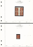 Ensemble spécialisé sur le 10c Semeuse camée rouge : paraoblitérés, millésimes, lettres (dont n°138 perforés "B.A") sur lettre à en-tête "La Buire Automobiles", roulettes sur raccords, entiers postaux, carnet A