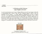 Three exhibition pages with the 1872-75 issues showing