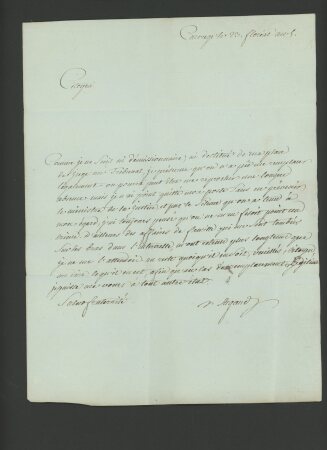 12. Mai 1797 - Carouge nach Chambery - Faltbrief mit