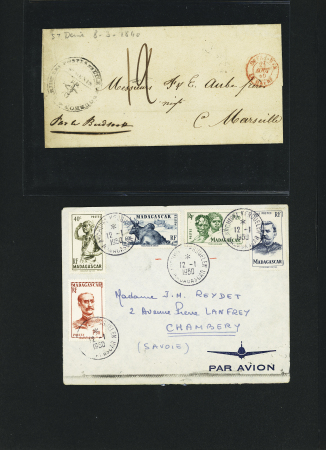 1859-1950 Ensemble de diverses colonies sur 24 plaquettes