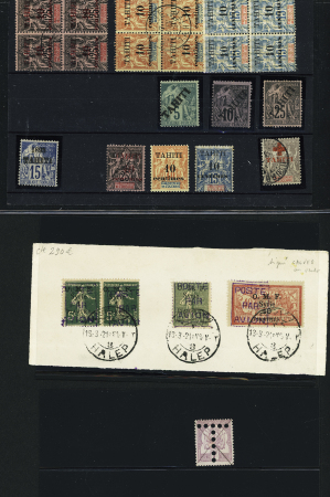 1859-1950 Ensemble de diverses colonies sur 24 plaquettes