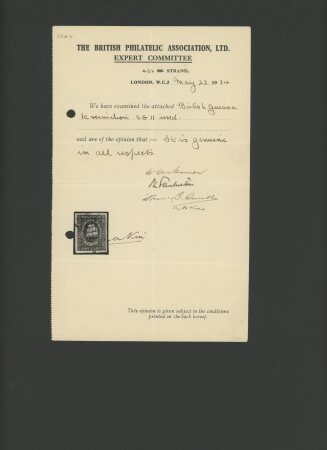 1c Vermillon, larger margins and brillant shade. lightly