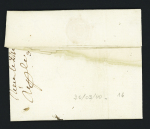 MP au tampon 'Besanç:" (1751, L6) sur lettre pour Paris. TB