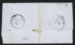 N°20 + 59 OBL GC 1679 + T24 "Goumois (24)" (12 nov 71) sur lettre avec griffe encadrée rouge "affranchissement insuffisant". TB