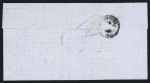 N°22 OBL GC 1575 + CAD perlé T22 "Vezenay boite mobile" (1866) sur lettre. TB