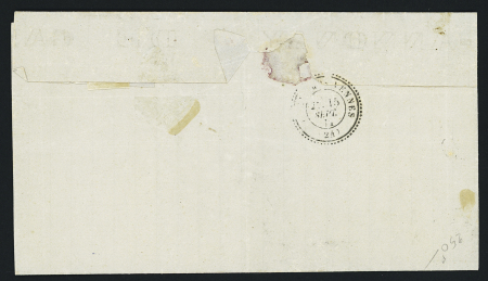 N°25 + 27 + 28 OBL GC 2549 + T17 "Morteau (24)" (1871) sur lettre locale de Morteau pour Orchamps-Vennes, AFF tricolore. TB