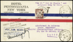 1928 ILE DE FRANCE, Pli témoin non affranchi taxé