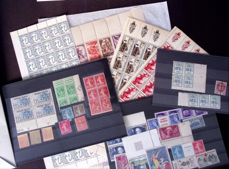 1900/1942, Lot de timbre de France avec de bonne valeurs,