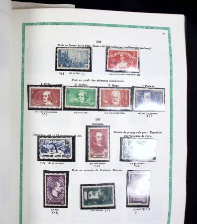 1860-2019, Collection de France principalement neuve