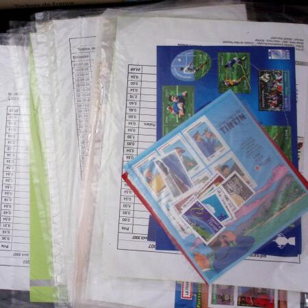 1930-2000env. Collection de France en sept classeurs