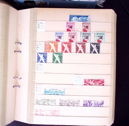 1890-1950, Très beau stock de timbres neufs des colonies