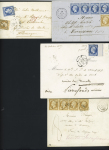 1854-1875, Sélection de 14 lettres dont n°14Ai 20c