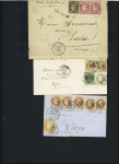 1854-1875, Sélection de 14 lettres dont n°14Ai 20c