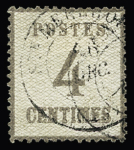 N°1b 1c vert-bronze, burelage renversé, obl. càd Ensisheim 30 9 71, TB et N°3b 4c gris-lilas, burelage renversé, obl. càd, TTB