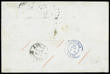 N°38 + 56 en paire OBL T17 "Le Havre (74)" (1876)