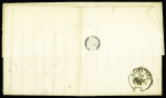N°92 obl. CAD 2 cercles "Marseille BM" (1880) sur lettre