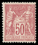 1849-1880, Sélection de 35 timbres classiques neufs,