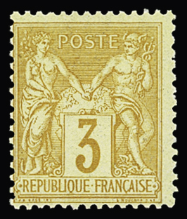 1849-1880, Sélection de 35 timbres classiques neufs,
