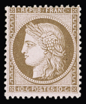 1849-1880, Sélection de 35 timbres classiques neufs,