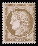1849-1880, Sélection de 35 timbres classiques neufs,