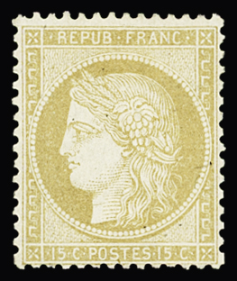 1849-1880, Sélection de 35 timbres classiques neufs,