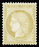 1849-1880, Sélection de 35 timbres classiques neufs,
