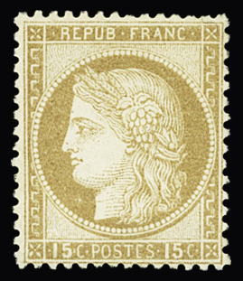 1849-1880, Sélection de 35 timbres classiques neufs,