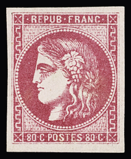 1849-1880, Sélection de 35 timbres classiques neufs,