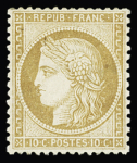 1849-1880, Sélection de 35 timbres classiques neufs,