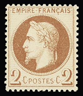 1849-1880, Sélection de 35 timbres classiques neufs,