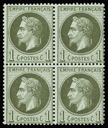 1849-1880, Sélection de 35 timbres classiques neufs,