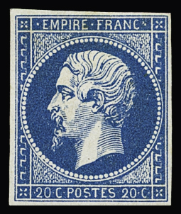 1849-1880, Sélection de 35 timbres classiques neufs,