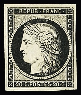 1849-1880, Sélection de 35 timbres classiques neufs,