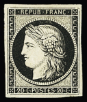 1849-1880, Sélection de 35 timbres classiques neufs,