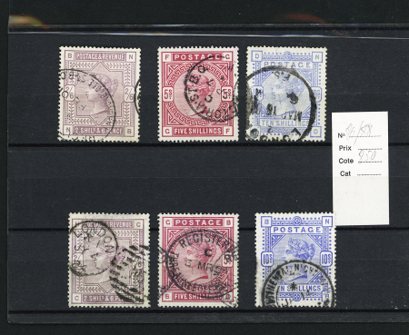 1843-1910, Mostly used selection of GREAT BRITAIN Queen