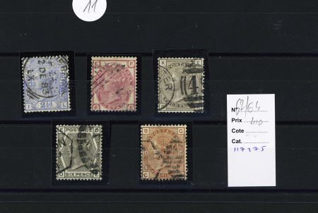 1843-1910, Mostly used selection of GREAT BRITAIN Queen
