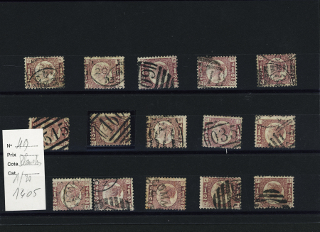 1843-1910, Mostly used selection of GREAT BRITAIN Queen