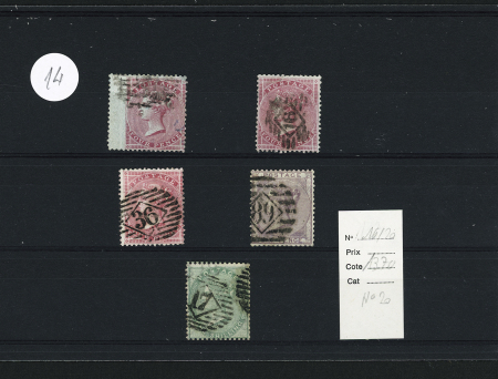 1843-1910, Mostly used selection of GREAT BRITAIN Queen