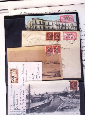 1800-1900, Lettres variées dont Chine 1894-1905, entier