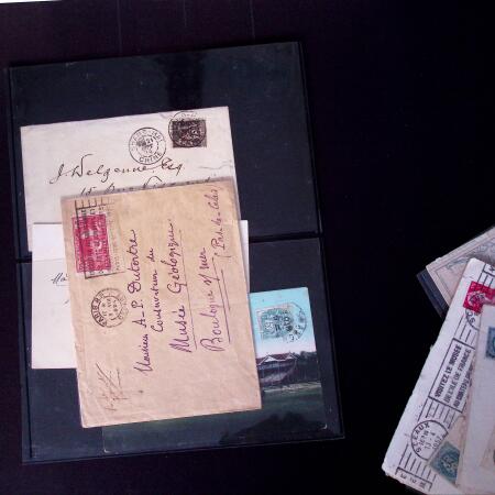 1800-1900, Lettres variées dont Chine 1894-1905, entier