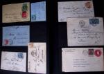 1855-1945, Lot of over 150 covers and cards in one album