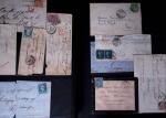 1855-1945, Lot of over 150 covers and cards in one album